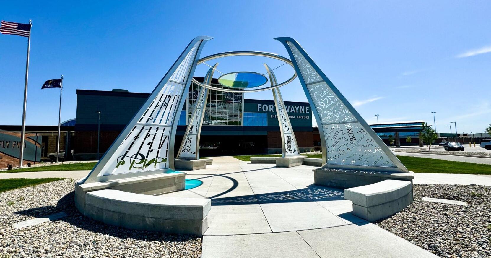 Fort Wayne International unveils public art piece, Oculus, as new airport landmark - Vimarsana News