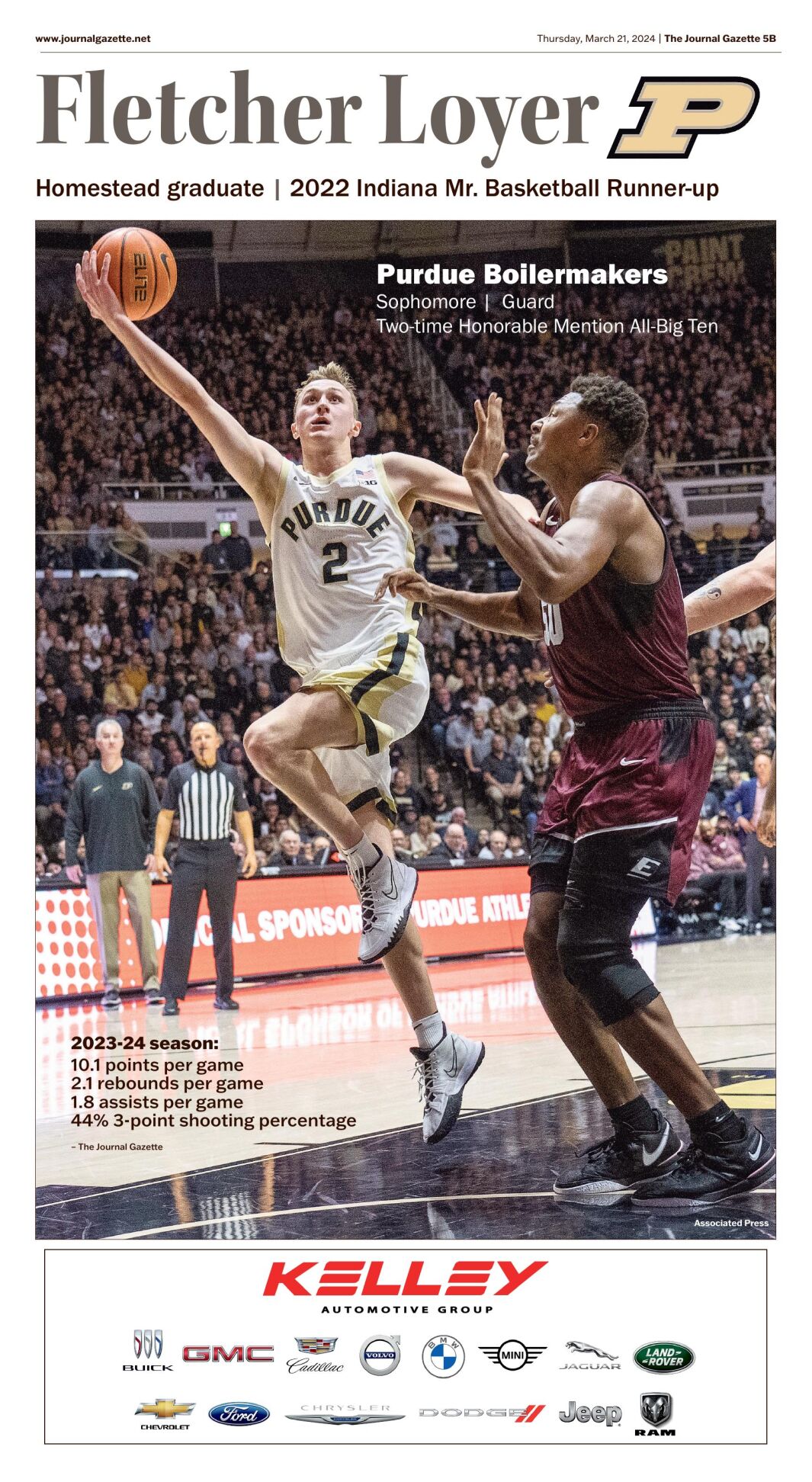 Fletcher Loyer commemorative page Sports