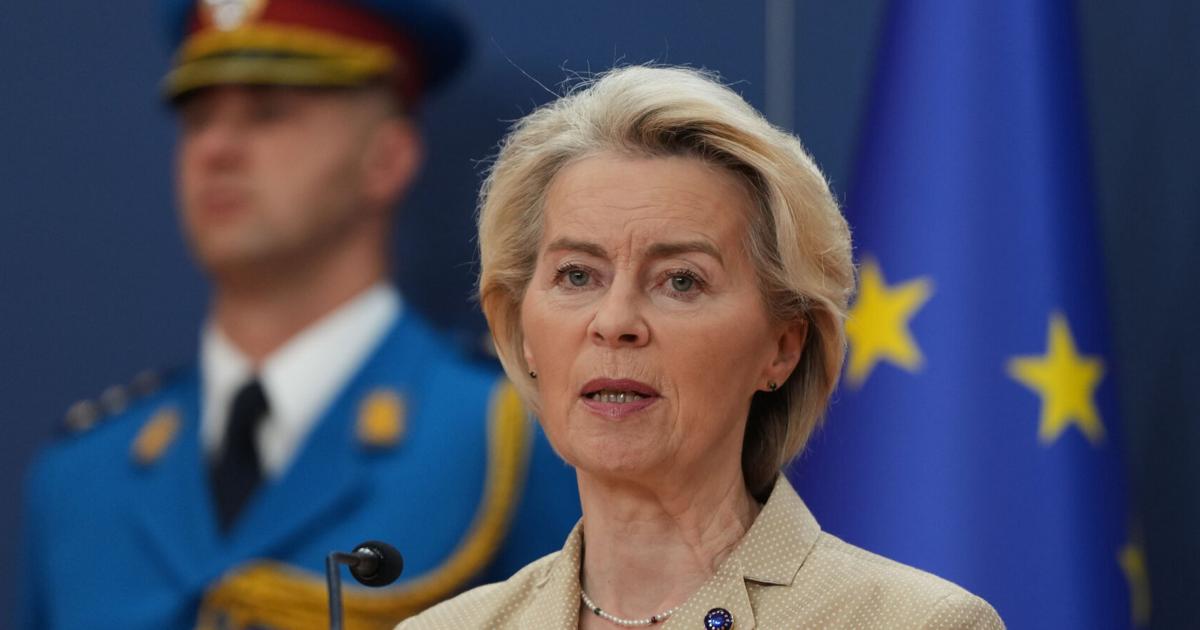 European Commission President Ursula von der Leyen tells Serbia to act on reforms and implement Russia sanctions