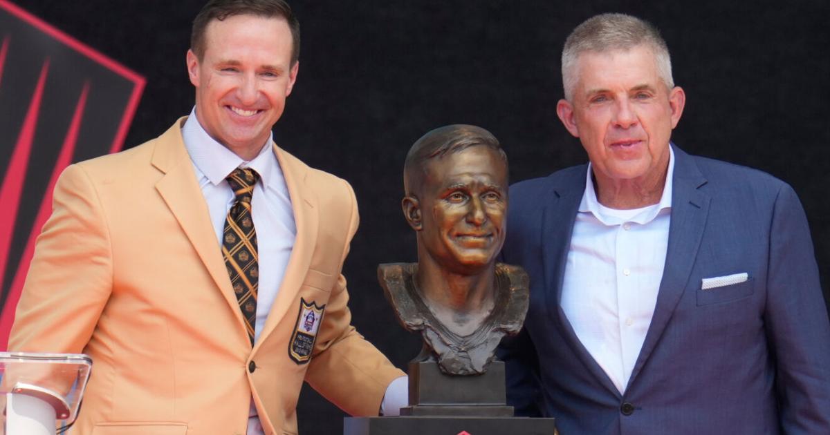 Drew Brees, four other legends, enter Pro Football Hall of Fame