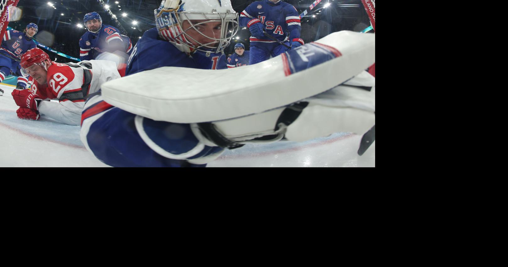 American Swayman allows long-distance goal against Denmark at Olympics