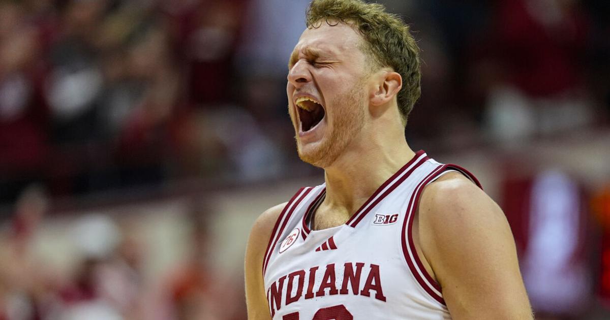 Matthew Rust Iu IU hoops leads with defense in blowout of Kansas State | Eyeing IU ...