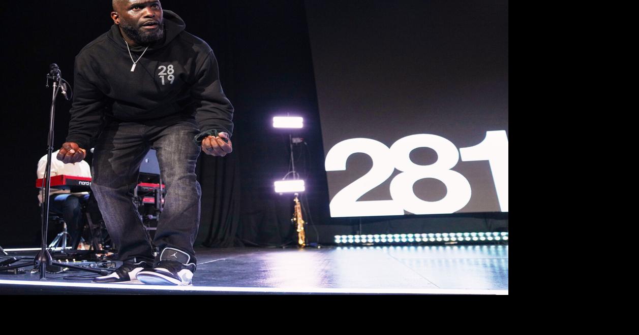 Young adults waiting in line to worship at fast-growing Atlanta church