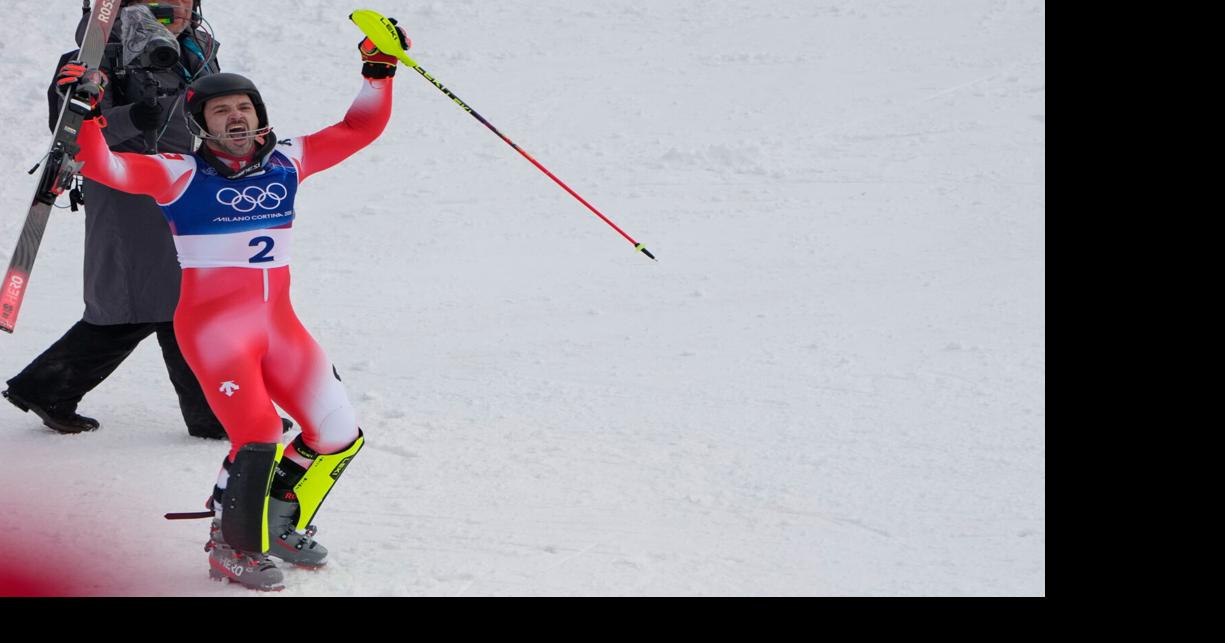 Meillard of Switzerland wins slalom to close out men's Alpine program