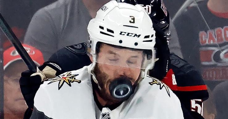 Vegas D-man McNabb's Stanley Cup Final status is unclear after taking a puck to the face