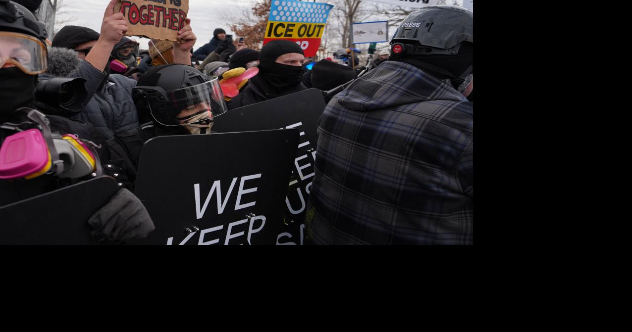 Police arrest protesters at Minneapolis federal building on 1-month anniversary of Good's death