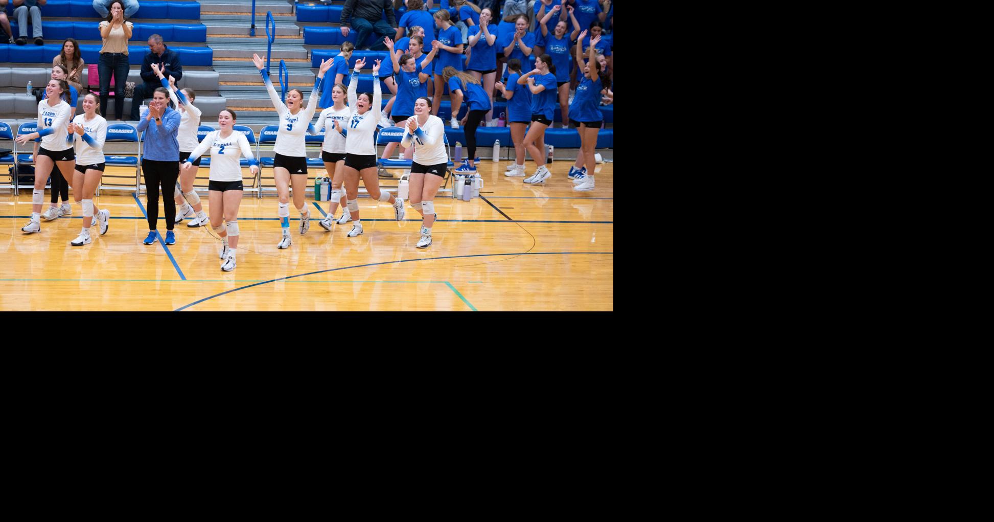 No. 5 Carroll volleyball sweeps No. 10 Warsaw, celebrates Sinish's 1 ...