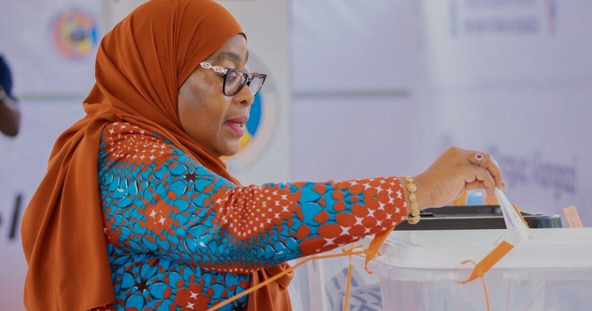 Tanzanian President Hassan wins disputed election
