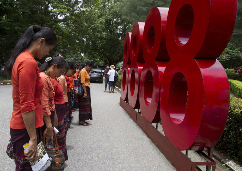 Activists Mark 30th Anniversary Of Myanmar Uprising | World News ...