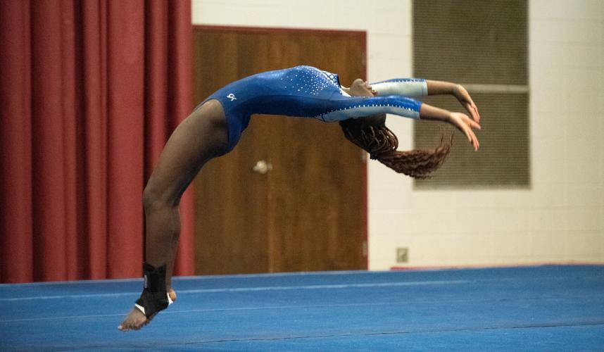 Dwenger gymnastics wins Becky Carter Classic, Homestead gymnasts