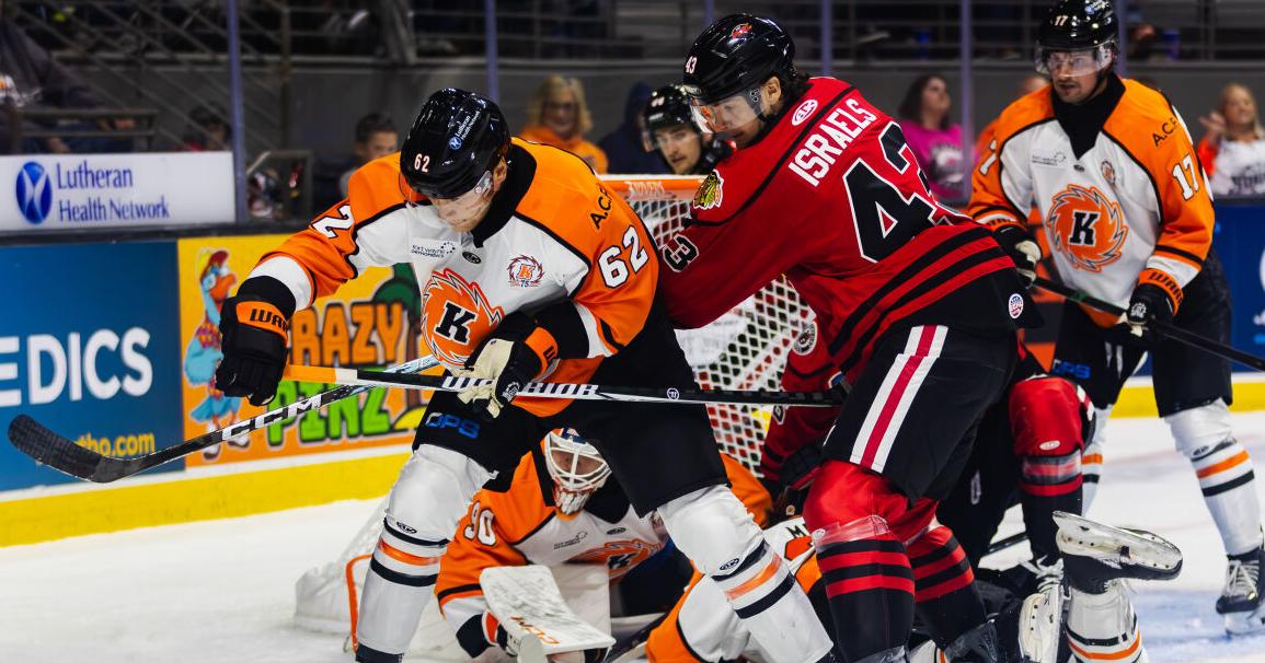 Indy tops Komets in rough debut for rookie goalie
