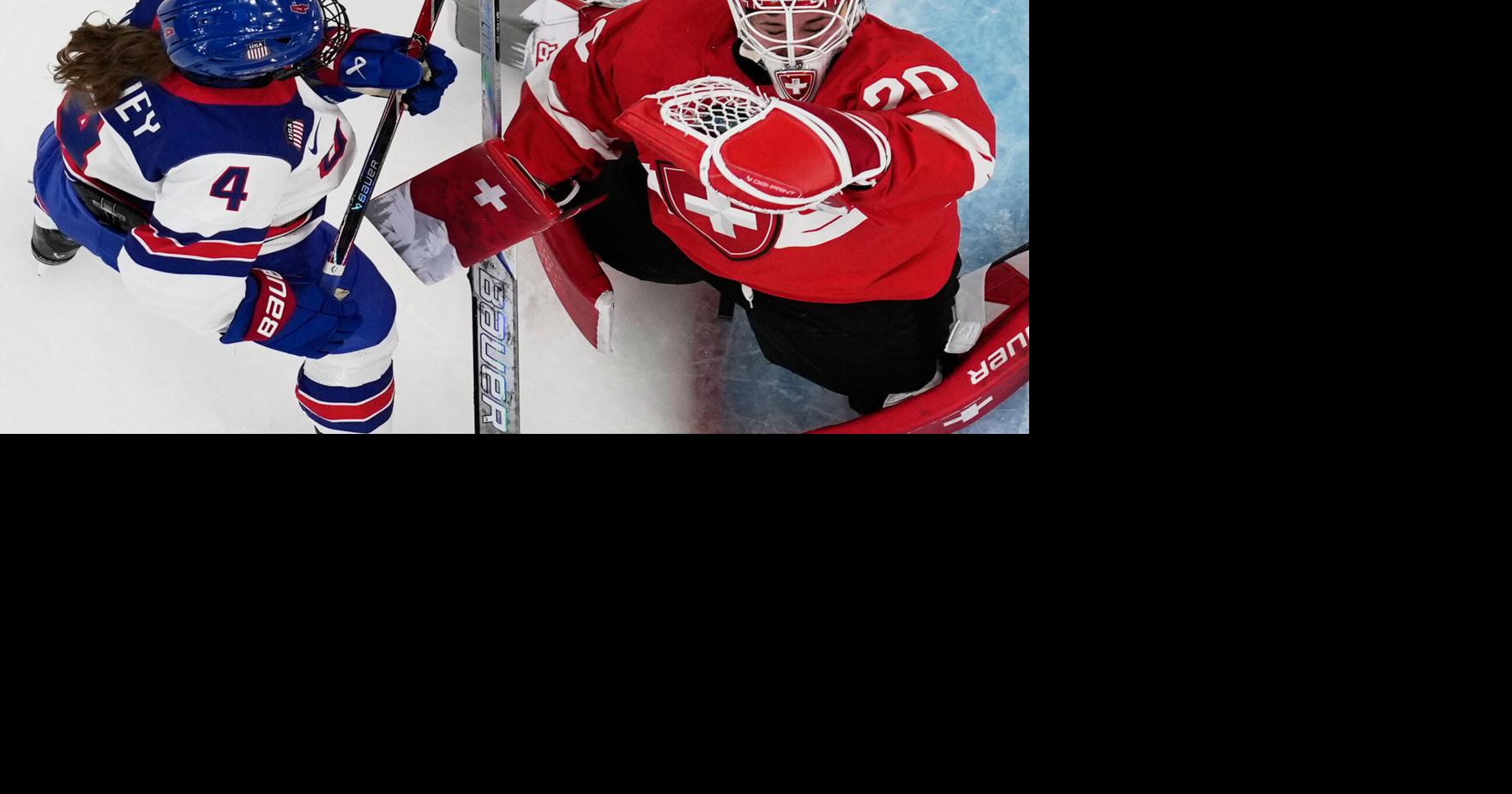 Harvey, Dunne lead US to 3rd straight win in Olympic women's hockey