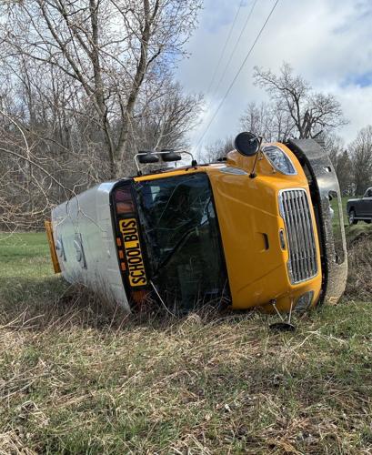 School bus overturns in Steuben County after 71-year-old driver drifts ...