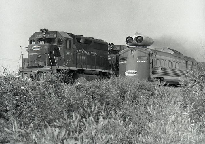 Testing a jet-powered train in 1966