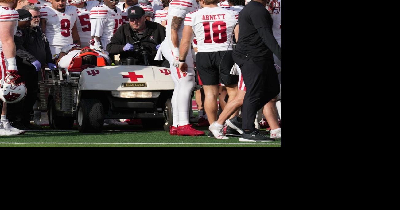 Wisconsin's Ituka has feeling in extremities after being carted off the field at Indiana