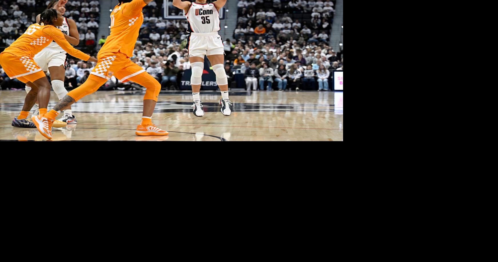 Sunday's College Basketball Roundup: No. 1 UConn crushes Tennessee 96-66