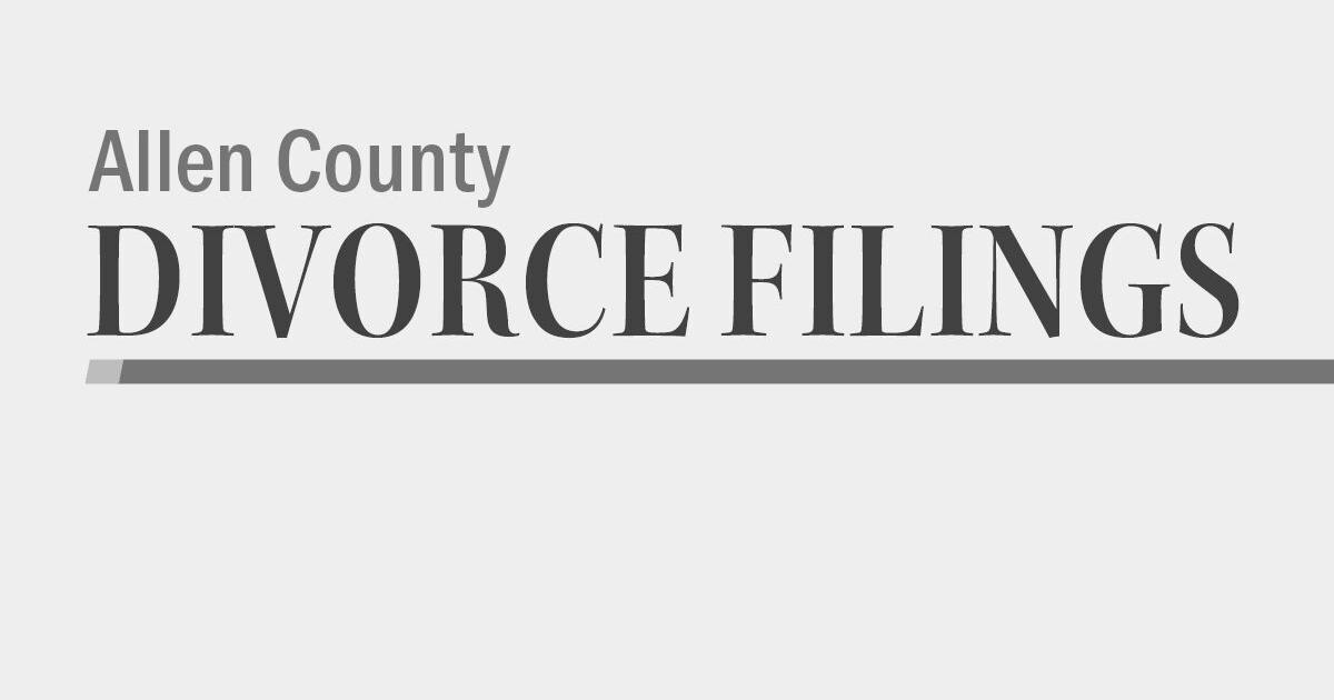 Divorce filings for Allen County Divorce filings for Allen County