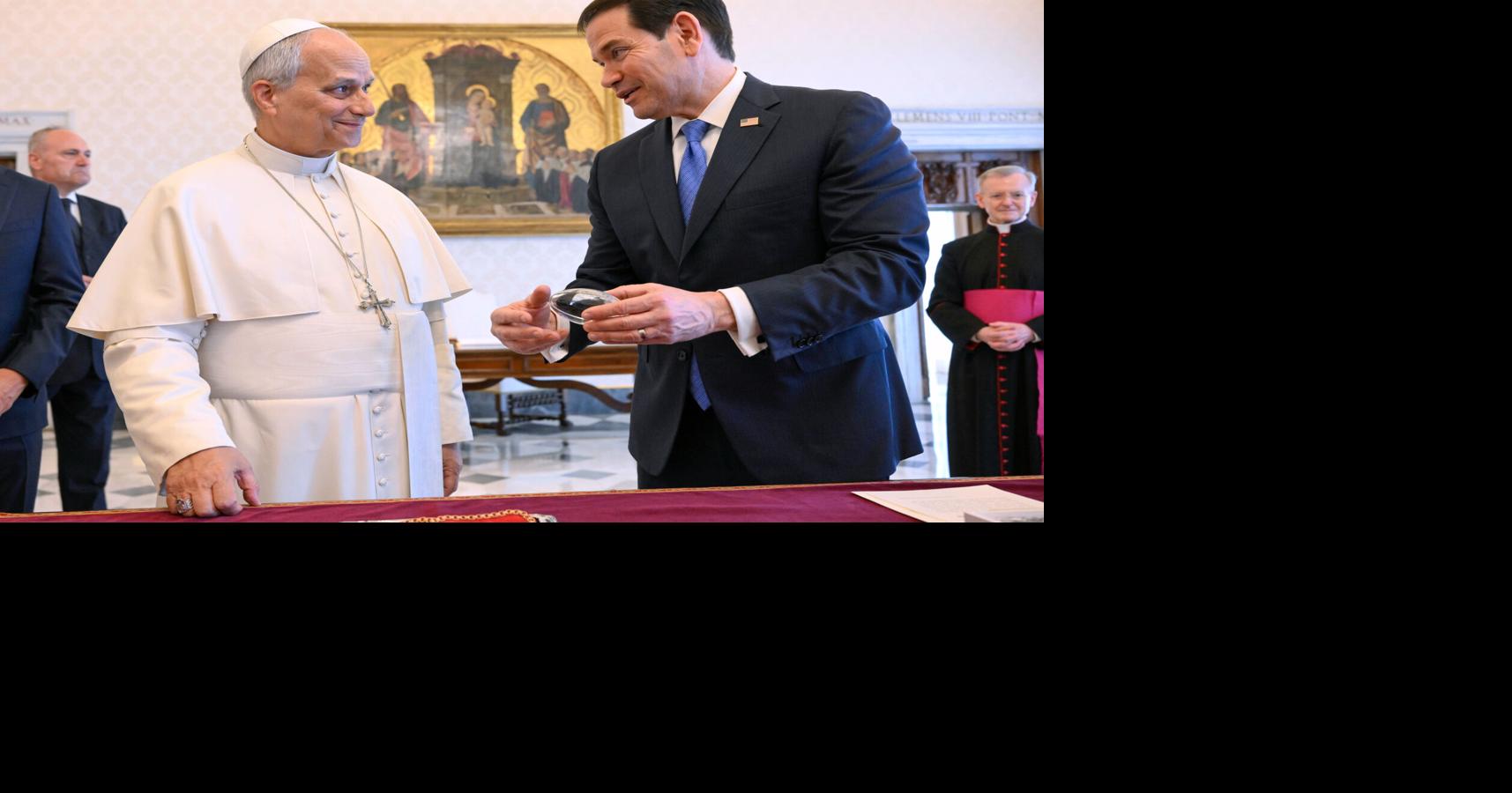 Secretary of State Marco Rubio makes fence-mending visit to the Vatican after President Donald Trump's broadsides against Pope Leo XIV