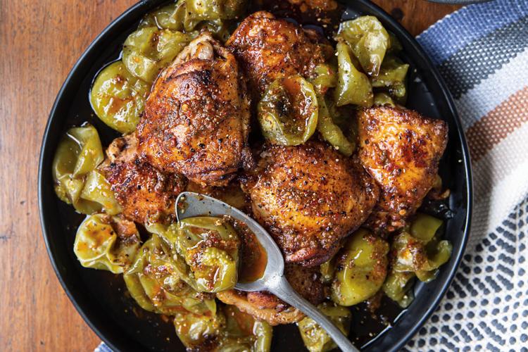 A tangy dressing flavors this recipe for Mex-Italian Chicken Thighs ...