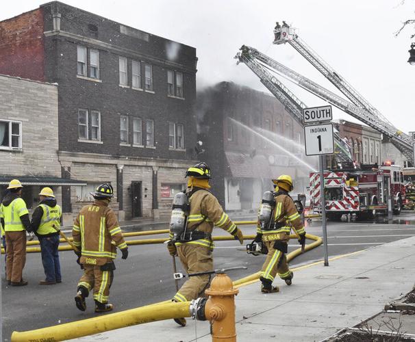 Fire in downtown Butler, Indiana Photo Galleries