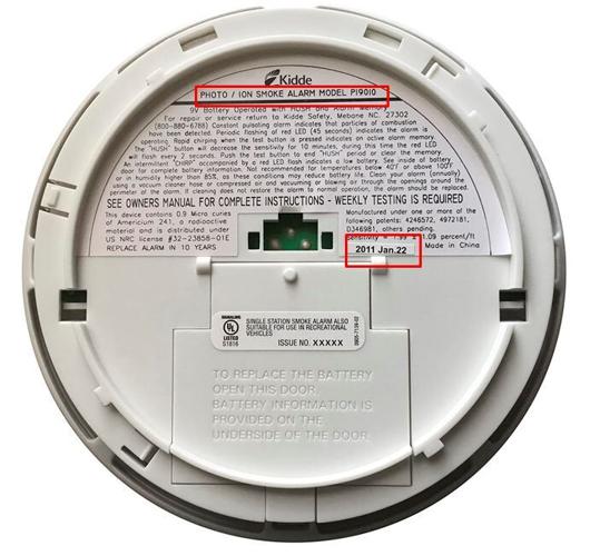 Kidde recalls dual sensor (photoelectric and ionization) smoke alarms