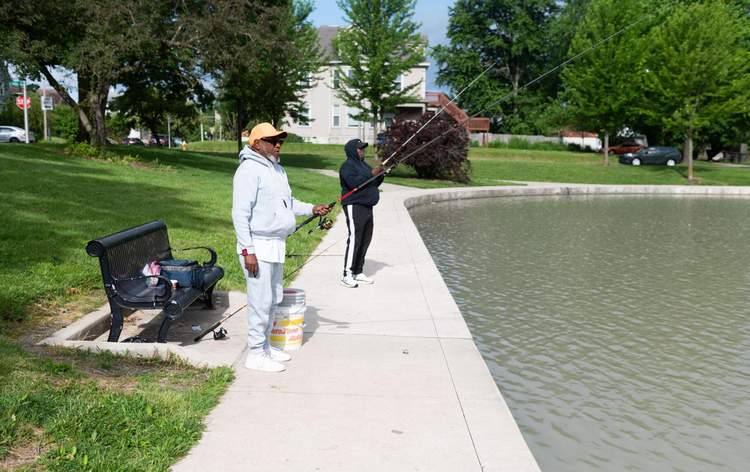 Fishing at Ivan Lebamoff Reservoir Park Local