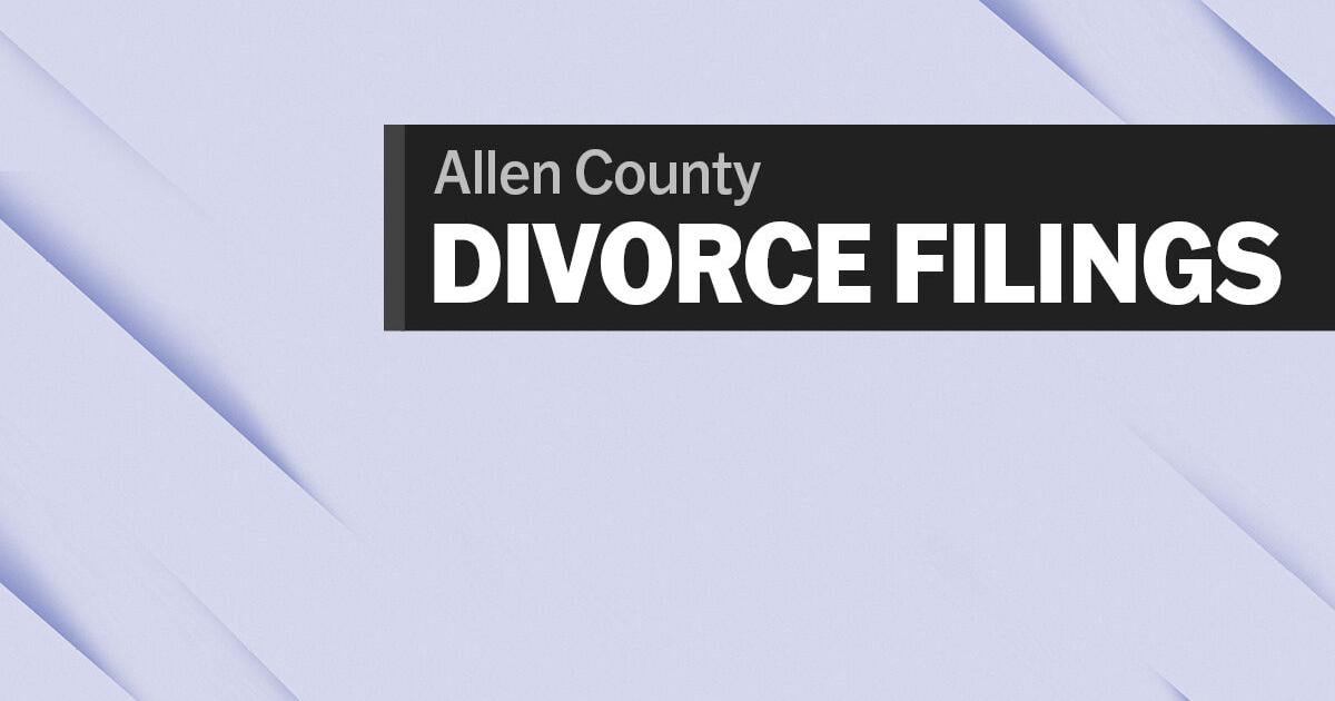 Divorce filings for Allen County