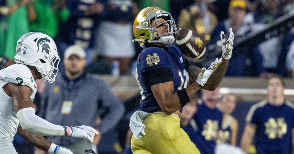 Notre Dame beats Michigan State in the rain behind Gilbert, James