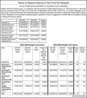 LINCOLN PUBLIC SCHOOLS - Legals - Ad from 2024-09-04