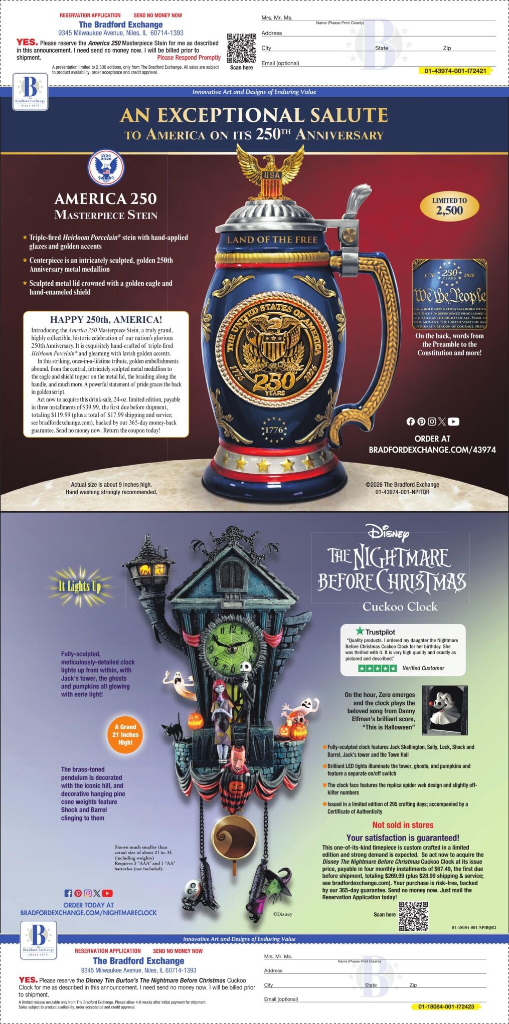 BRADFORD EXCHANGE - MIDWEST LISTS AND MEDIA - Ad from 2026-10-28