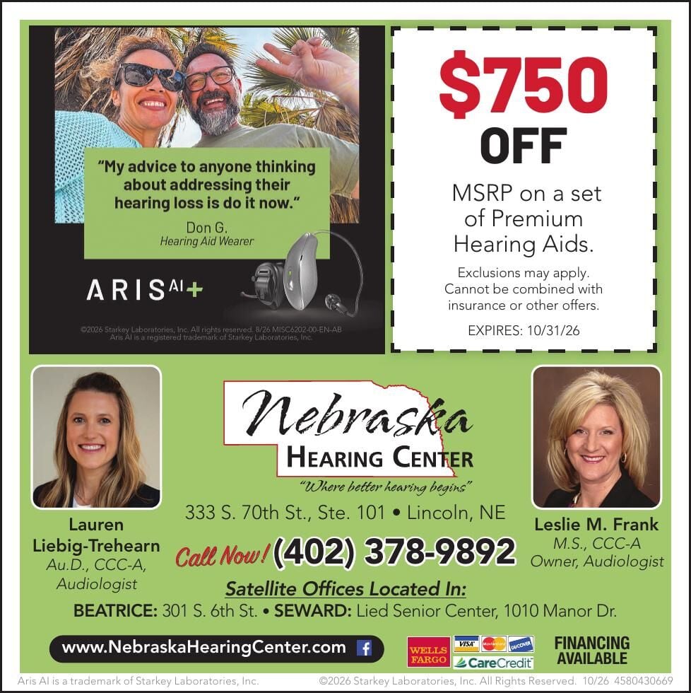 NEBRASKA HEARING CENTER - Ad from 2026-10-25