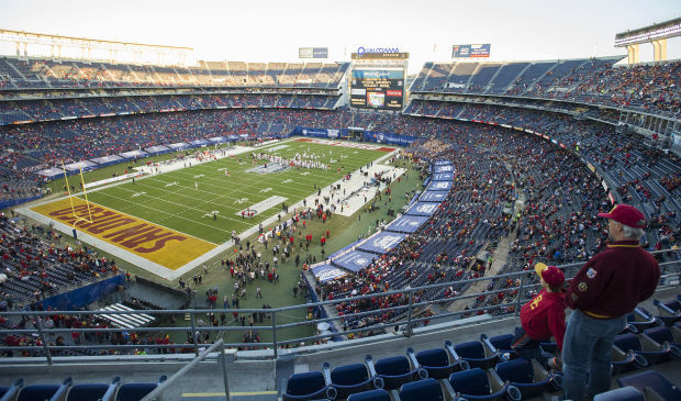 The scene at the Holiday Bowl, Nebraska vs. USC, 12.27.14