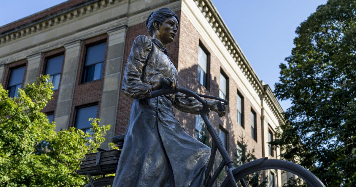 Louise Pound becomes first bronze sculpture of woman at UNL