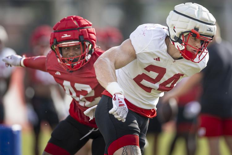NU football practice, 8.16