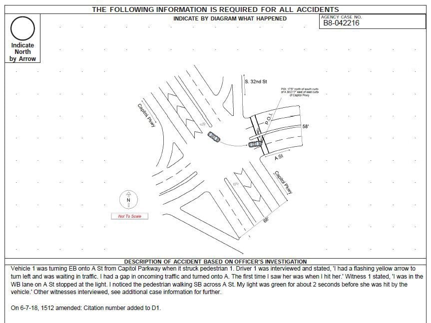 Diagram from the accident report