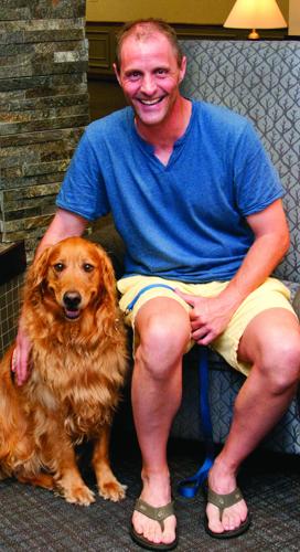 SStofferahn and therapy dog Buckley