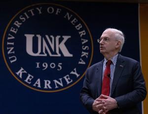 Gold visits UNK as vetting for University of Nebraska presidency begins