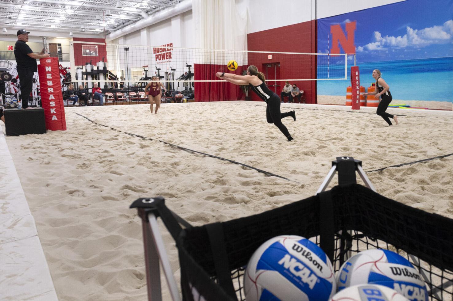 Photos Nebraska makes longawaited return to beach volleyball