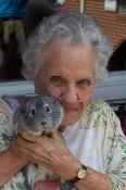 Resident holding animal