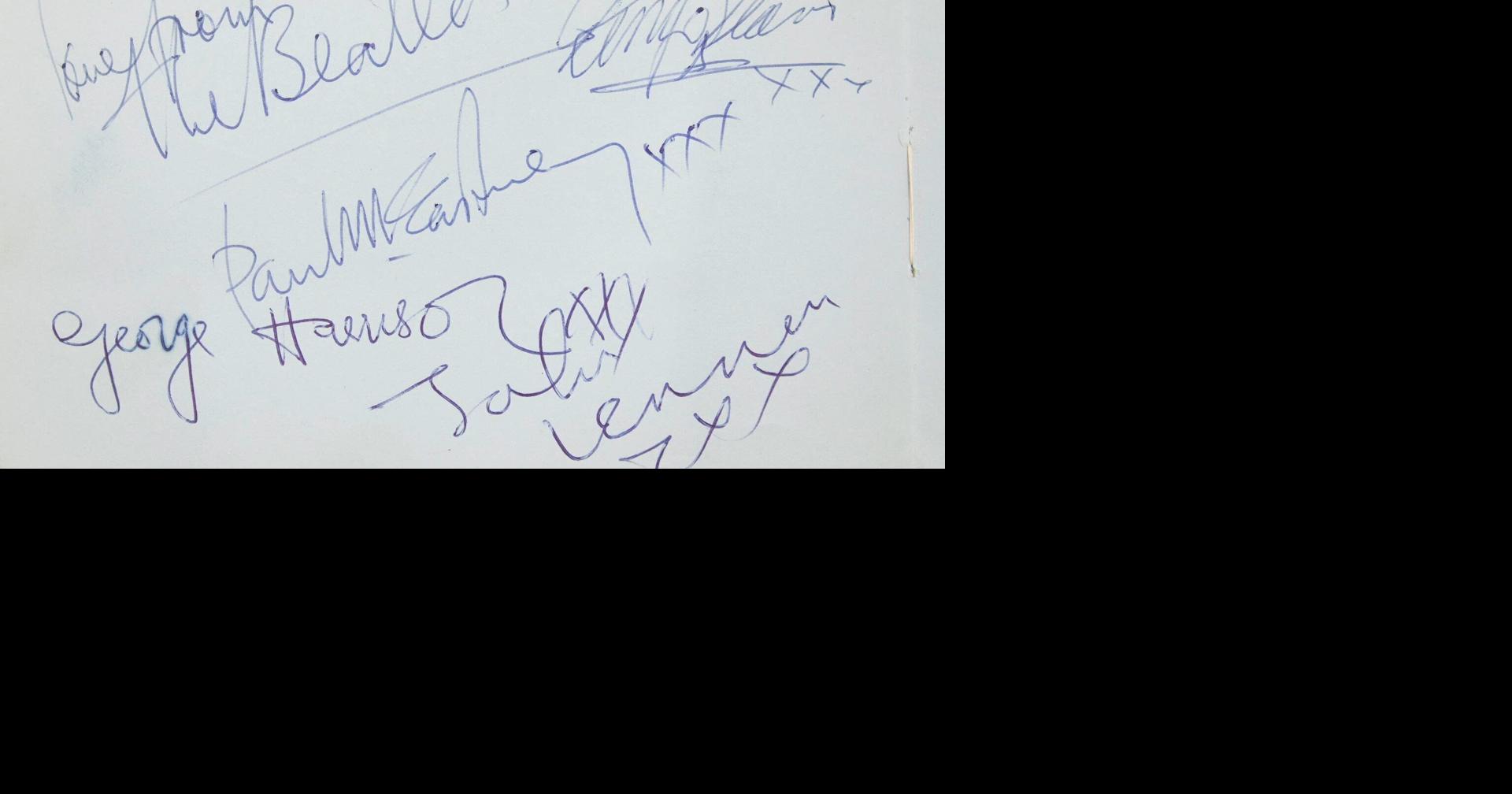 Beatles autographs sold for thousands at auction