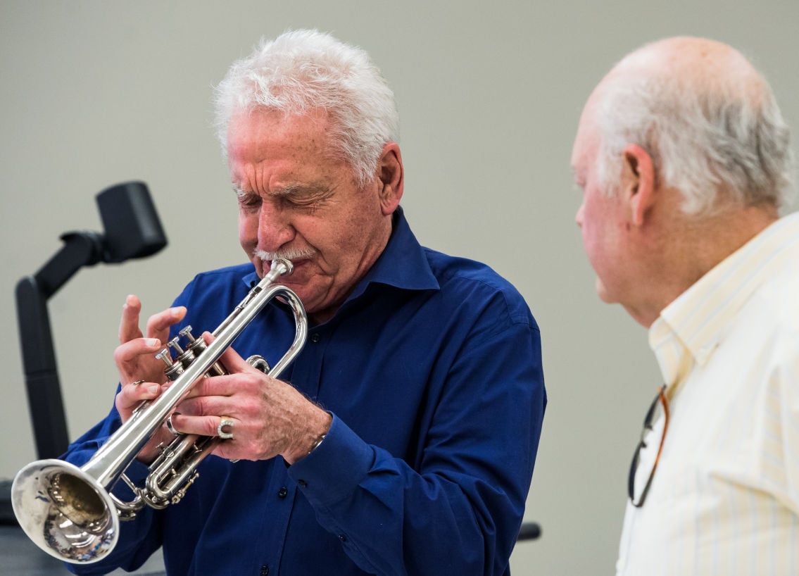 With Doc Severinsen, trumpet owner hears dream come true