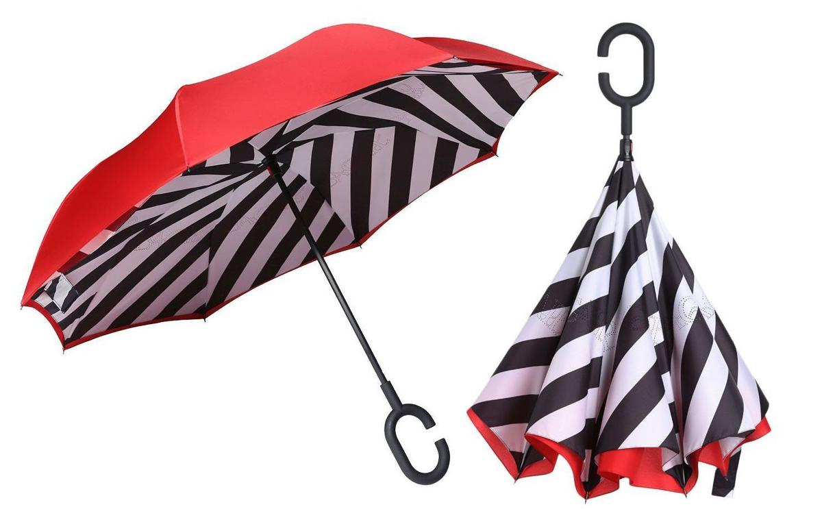 this inverted umbrella keeps your floors and car dry