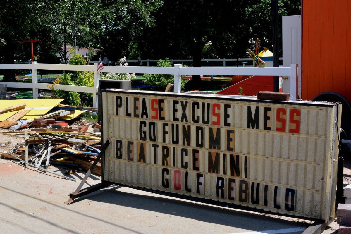 Beatrice chips in to help storm damaged mini golf course reopen