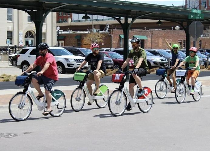 Bikers on BikeLNK bikes