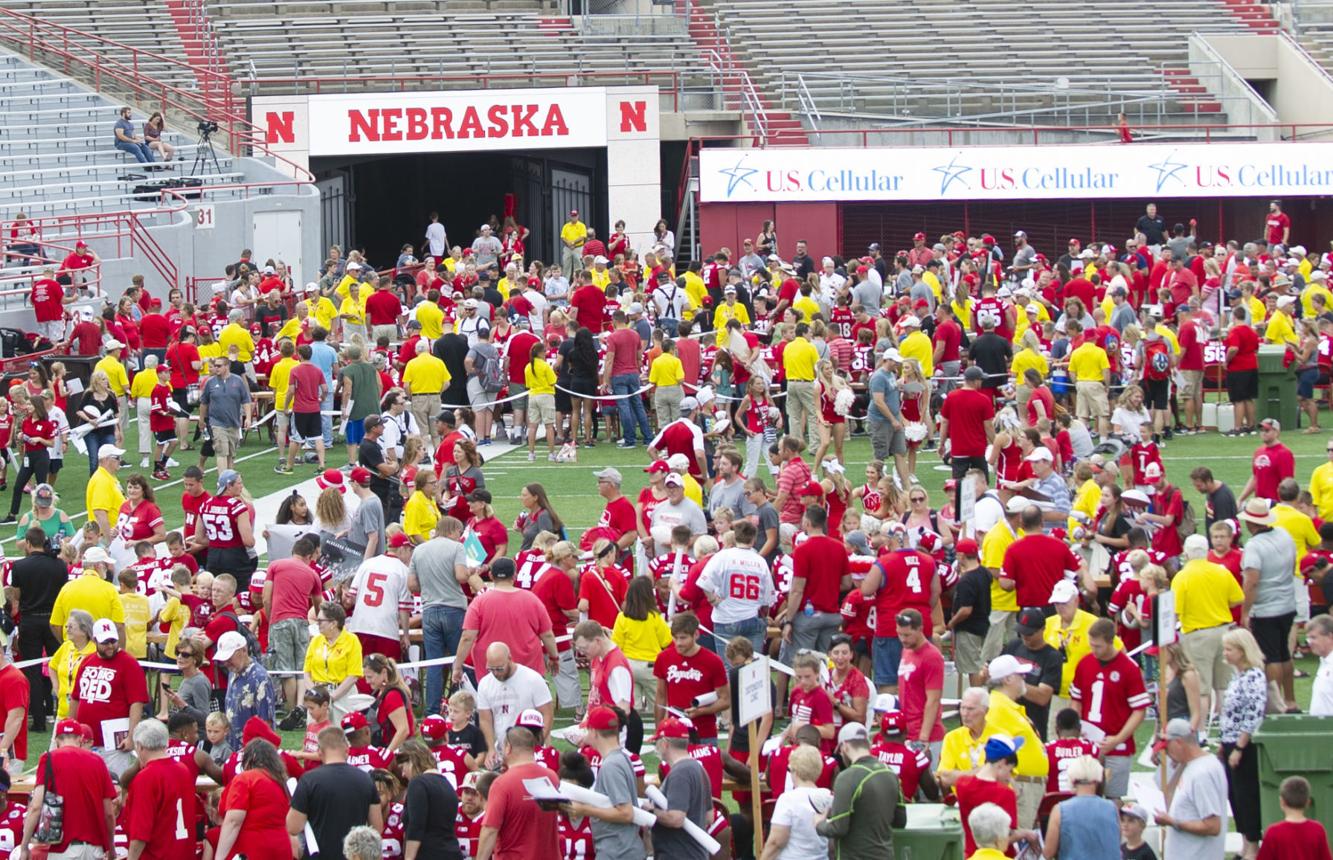Photos It's Sharpies and smiles at Husker Fan Day Photo galleries