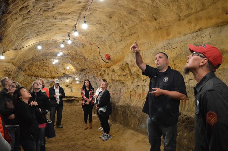 Brian Podwinski leads Robber's Cave tour