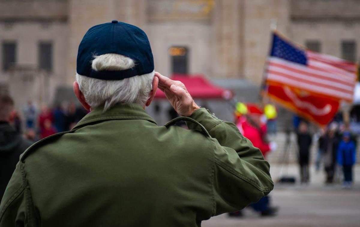 Flags of Honor and Gratitude' on Veterans Day in Liverpool