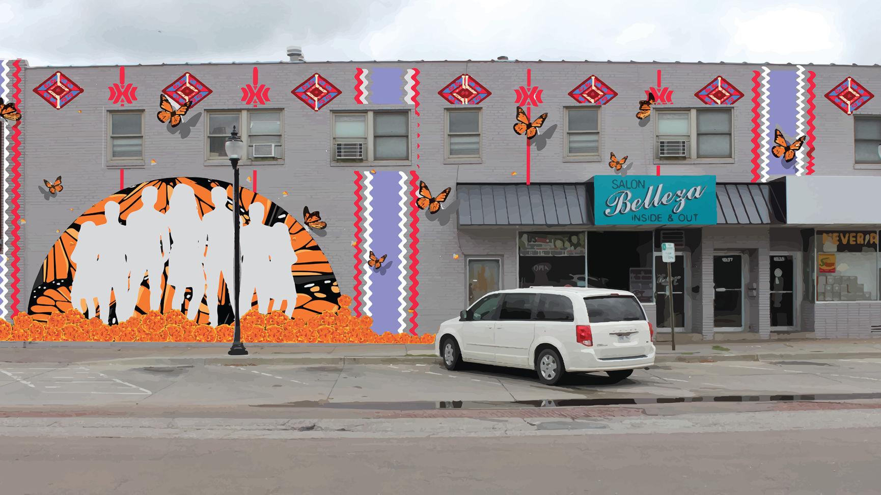 Really Really Ambitious Project Two Story Lincoln Mural To Tell Story Of Loss Life And Culture During The Time Of Covid 19 Visual Art Journalstar Com