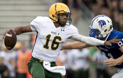 Pius X vs. Lincoln East, prep football, 8/23/18