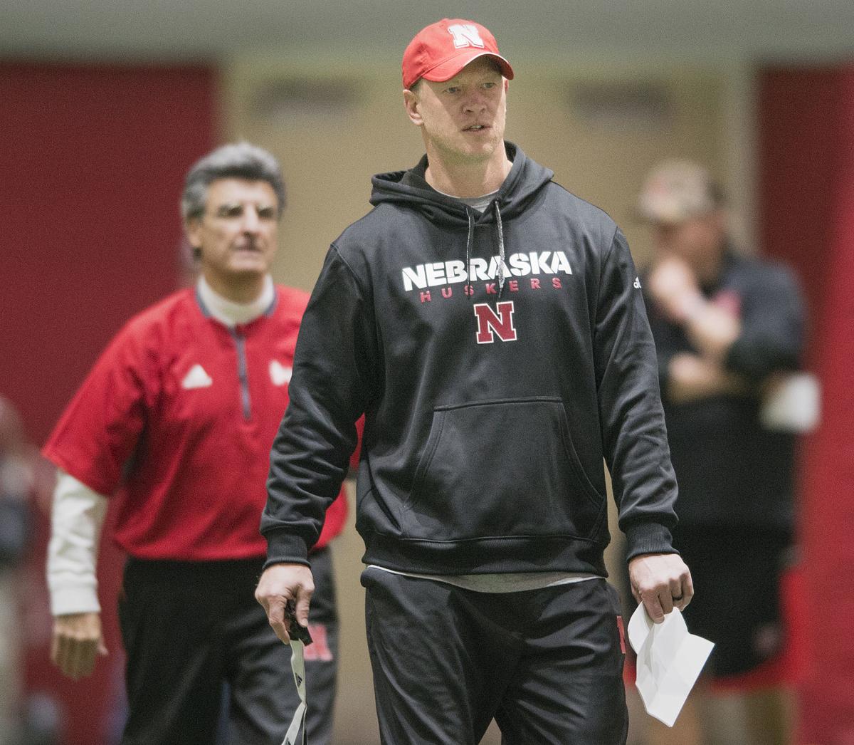 Nebraska football practice, 4/3